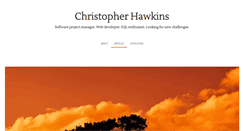 Desktop Screenshot of christopherhawkins.com