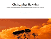 Tablet Screenshot of christopherhawkins.com